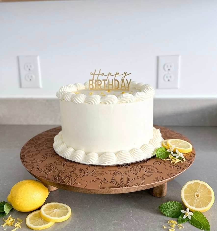 Lemon birthday cake